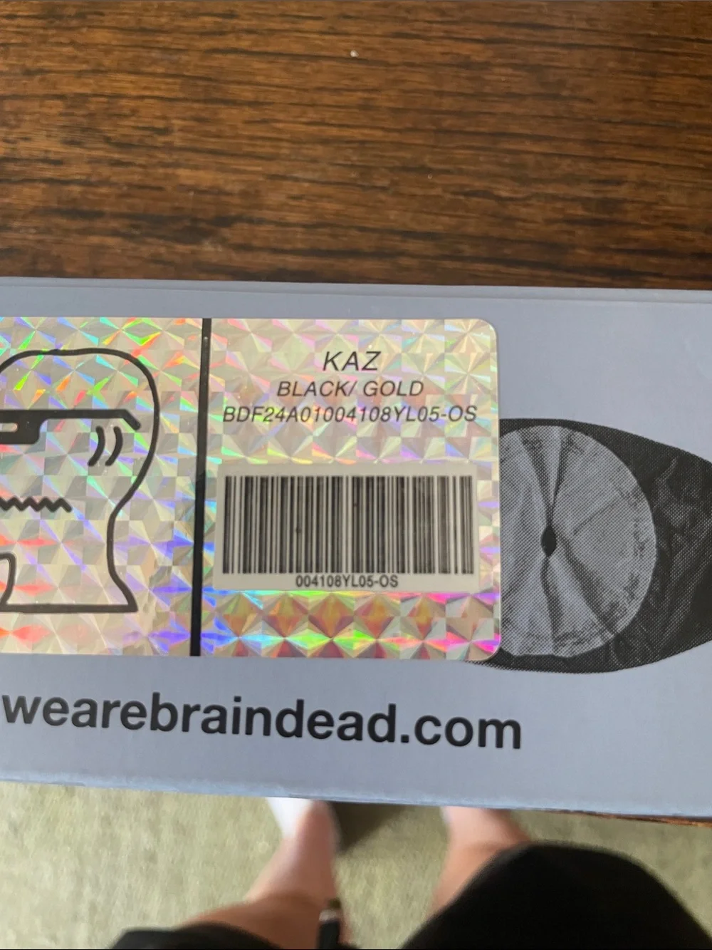 Brand new - Brain Dead - Kaz Post Modern Primitive Sunglasses (Black/Gold)
